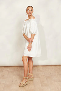 Halcyon Ruched Dress-Opal