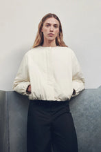 Load image into Gallery viewer, Zoie Padded Bomber-Antique White