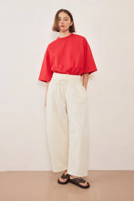 Load image into Gallery viewer, Boundary Double Layer Barrel Pant-Cream