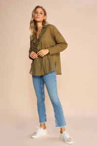 Jelena Voile Shirt-Burnt Olive