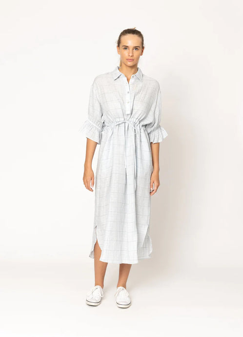 Vena Dress-Blue Check