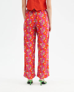 Trousers-Hibiscus Print