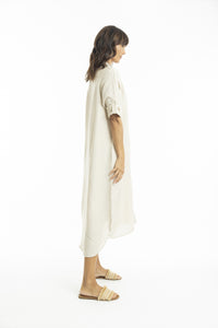 Linen Shirt Dress Midi