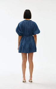 Pia Mini Dress-Denim