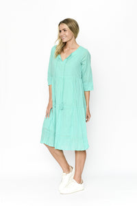 Amber Dress Solid-Cherry