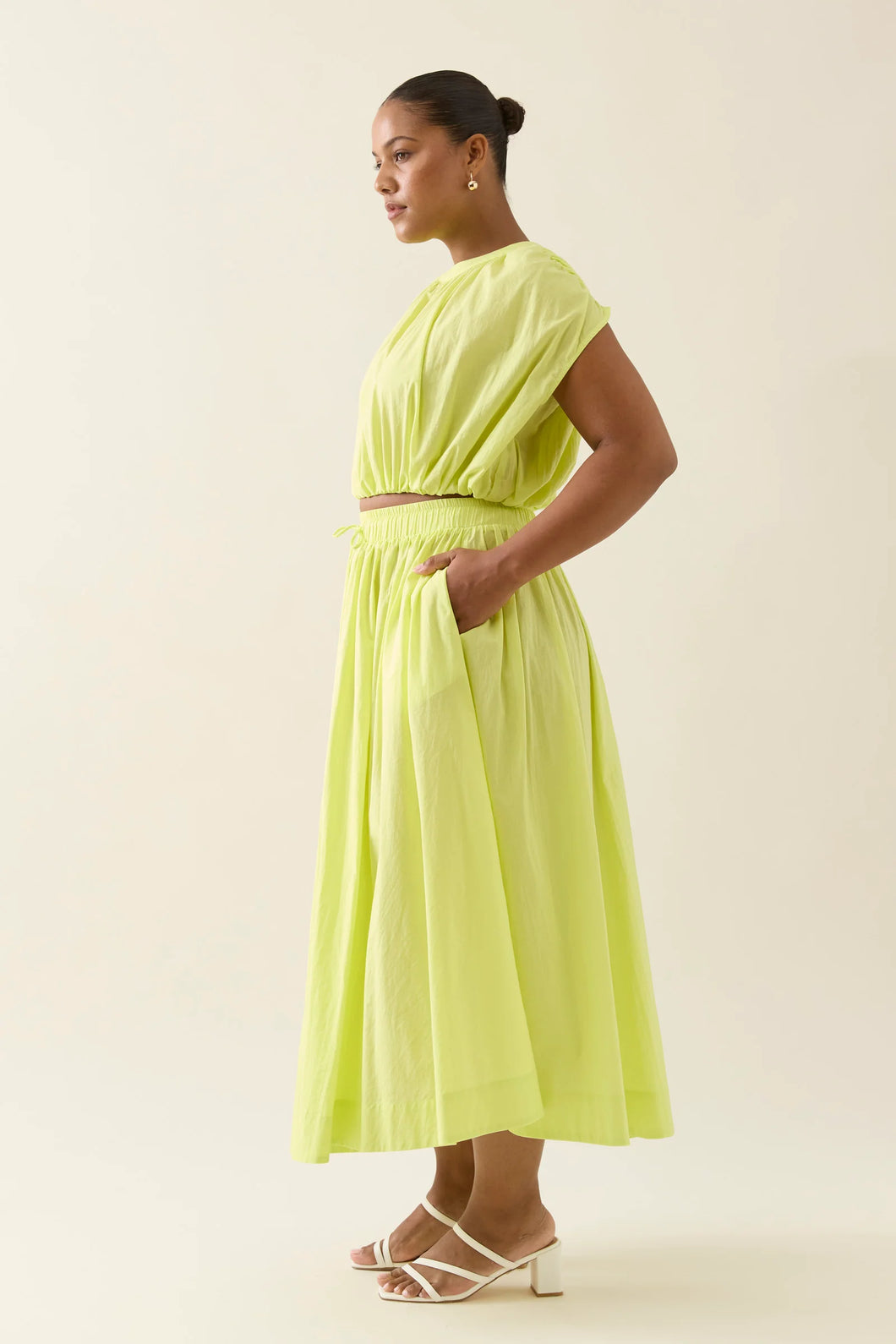 Aurora Maxi Skirt-Pomelo