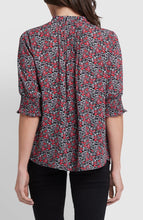 Load image into Gallery viewer, Short Sleeved Pleated Peasant Blouse-Los Rosales