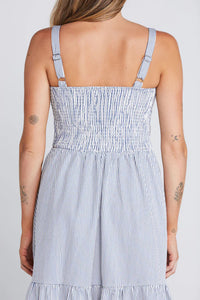 Sweet Ziggy Dress-Seaside Stripe