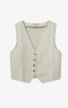 Load image into Gallery viewer, Melka Tili Linen Vest-Cement