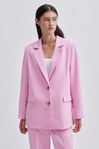 Evie Classic Blazer-Begonia Pink