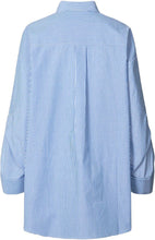 Load image into Gallery viewer, Bobbie-Navy/White Stripe Oversize Shirt