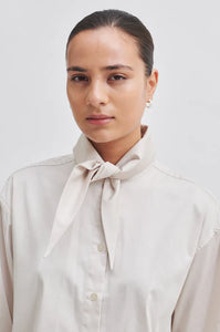 Milas Tie Shirt-Moonbeam