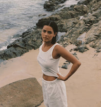 Load image into Gallery viewer, Riviera Pointelle Tank-Cream