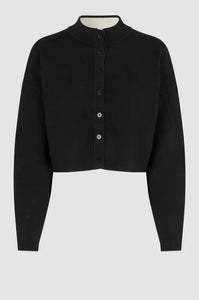 Stinna Knit Cardigan-Black