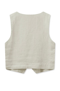 Melka Tili Linen Vest-Cement