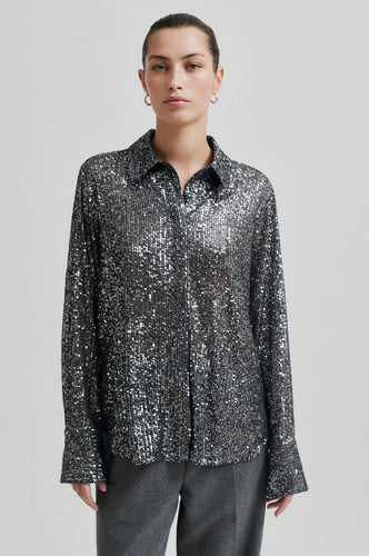 Moonshine Slim Shirt-Night Sky