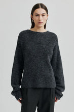 Load image into Gallery viewer, Aina Knit Cardigan-Dark Grey Melange