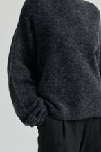 Load image into Gallery viewer, Aina Knit Cardigan-Dark Grey Melange