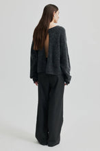 Load image into Gallery viewer, Aina Knit Cardigan-Dark Grey Melange