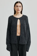 Load image into Gallery viewer, Aina Knit Cardigan-Dark Grey Melange