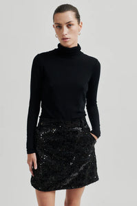 Flakes Skirt-Black