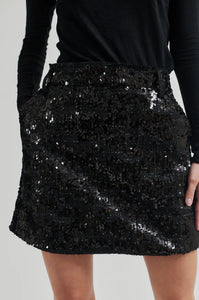 Flakes Skirt-Black