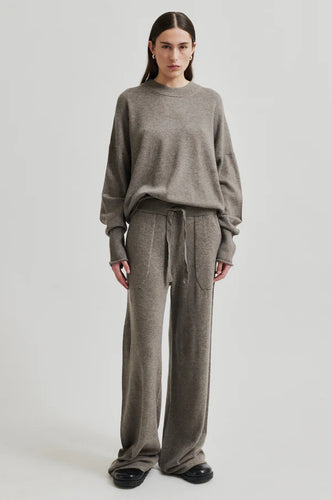 Lounge Knit Pant-Morel