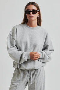 Abadell Balloon Sweat-Grey Melange