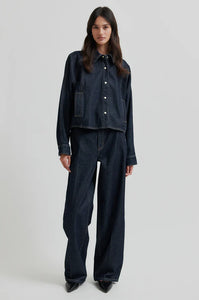 Columbus Shirt-Dark Blue Denim