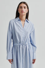 Load image into Gallery viewer, Alanis Dress-Light Blue Stripe