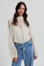 Load image into Gallery viewer, Sybell Lace Blouse-Soft Beige