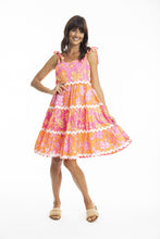 Load image into Gallery viewer, Layla Layered Dress with Tie Shoulder Straps-Print