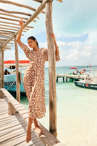 Bahama Maxi Dress-Opus Tan