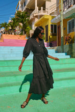 Load image into Gallery viewer, Brasilia Button Maxi Dress-Black