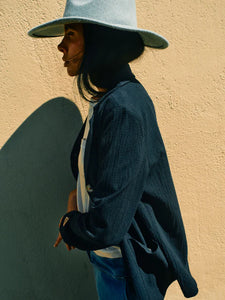 College Feel Blazer-Vulcan