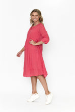 Load image into Gallery viewer, Amber Dress Solid-Cherry