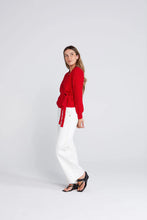Load image into Gallery viewer, Wrapt Cardigan-Red Scarlet