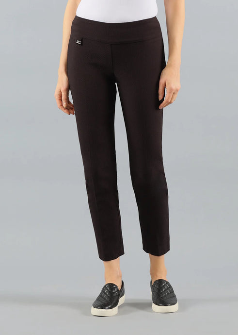 Kate Ankle Pant-Black Pique