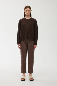 Willa Cable Knit_Chocolate
