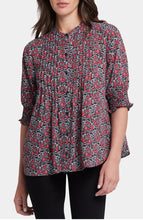 Load image into Gallery viewer, Short Sleeved Pleated Peasant Blouse-Los Rosales