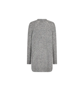 Thora Long Cardigan-Grey Melange