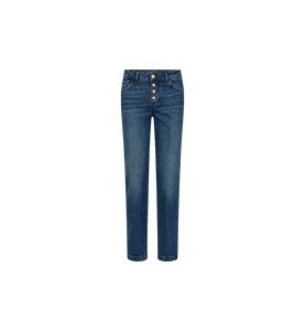 Ashley Button Jeans-Dark Blue