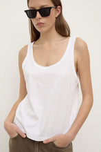 Load image into Gallery viewer, Adria Jersey Tank-White