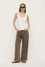 Load image into Gallery viewer, Adria Jersey Tank-White