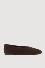 Load image into Gallery viewer, Andrea Suede Ballet Flat-Ganache