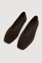 Load image into Gallery viewer, Andrea Suede Ballet Flat-Ganache