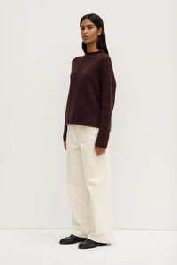 Apolline Knit-Burgundy