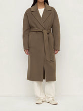 Load image into Gallery viewer, Ivy Wool Coat-Dark Sage