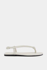 April Sandal-Cream Leather