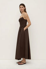 Load image into Gallery viewer, Aubrey Rouched Dress-Ganache